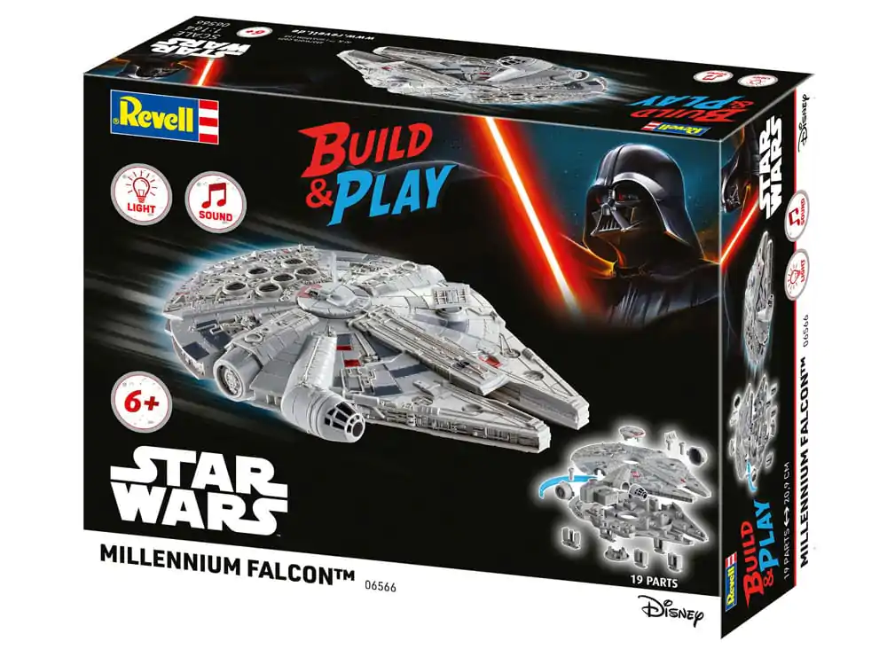 Star Wars Model Kit 1/164 Millennium Falcon 21 cm fotografii produktu