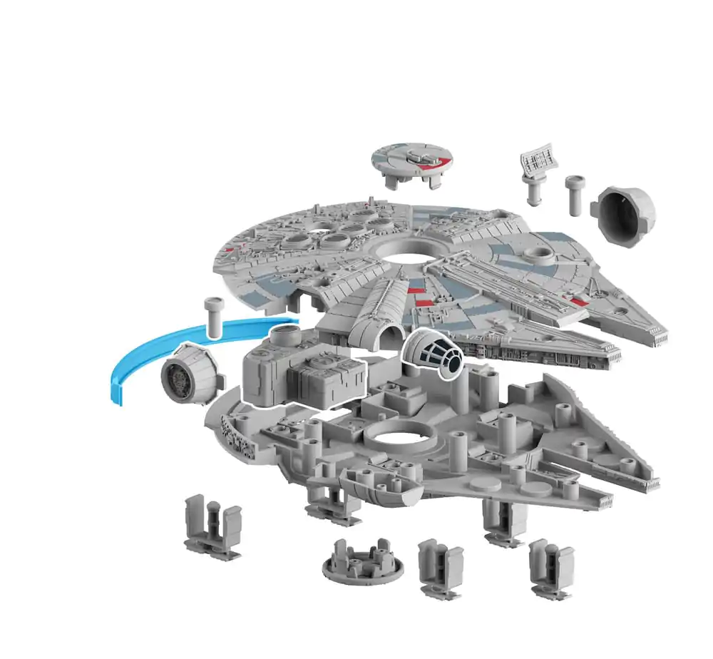 Star Wars Model Kit 1/164 Millennium Falcon 21 cm fotografii produktu