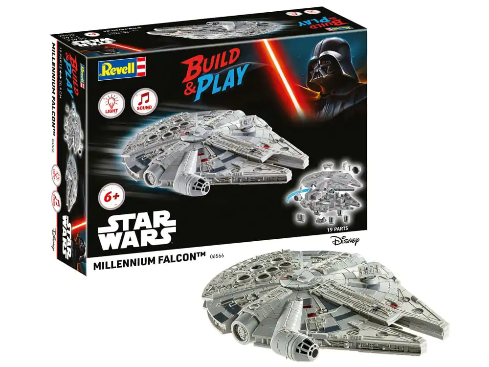 Star Wars Model Kit 1/164 Millennium Falcon 21 cm fotografii produktu