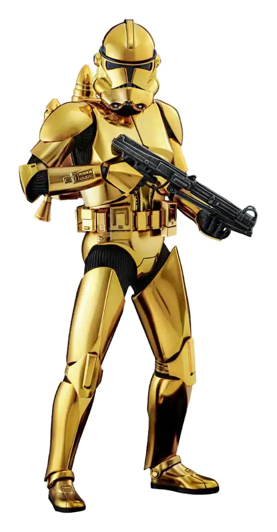 Sběratelská figurka Star Wars 1/6 Clone Trooper (Gold Chrome Version) Exclusive 30 cm fotografii produktu