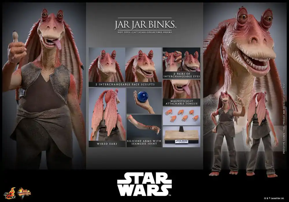 Star Wars Akční figurka 1/6 Jar Jar Binks 33 cm fotografii produktu