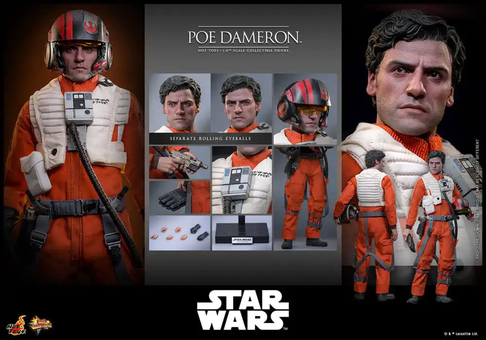 Star Wars Akční figurka 1/6 Poe Dameron 30 cm fotografii produktu
