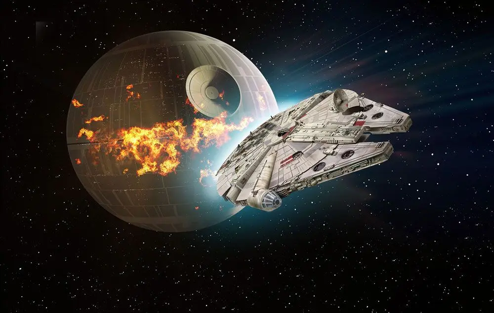 Star Wars Model Kit 1/72 Millennium Falcon 38 cm fotografii produktu
