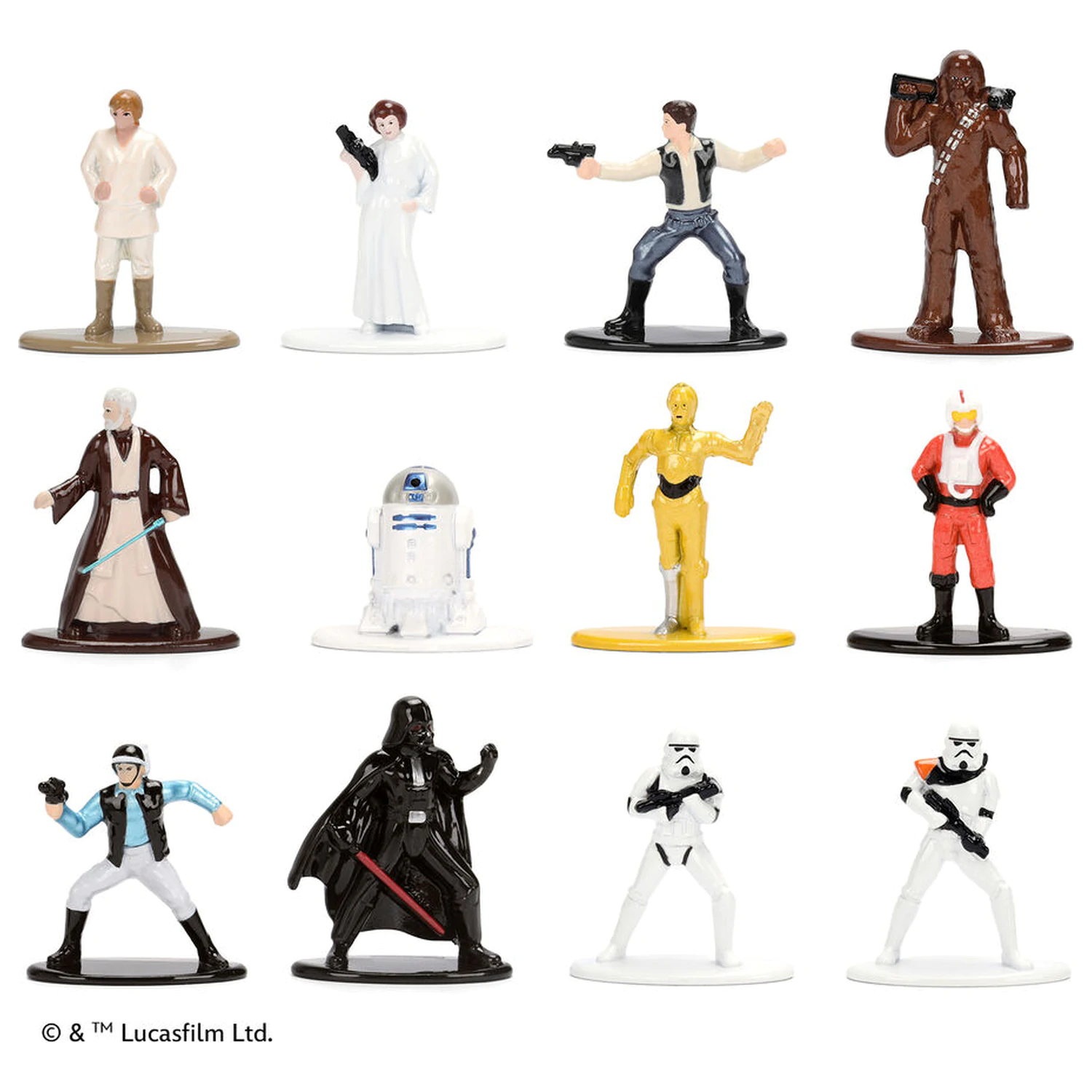 Star Wars pack 12 kovových figurek 4 cm fotografii produktu