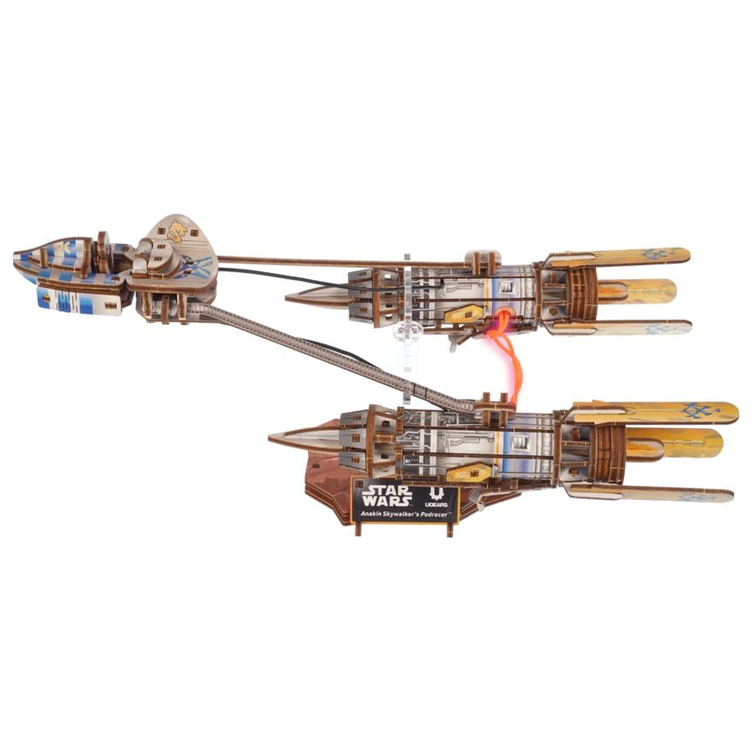 Star Wars 3D Dřevěné Puzzle Anakin Skywalker's Podracer fotografii produktu