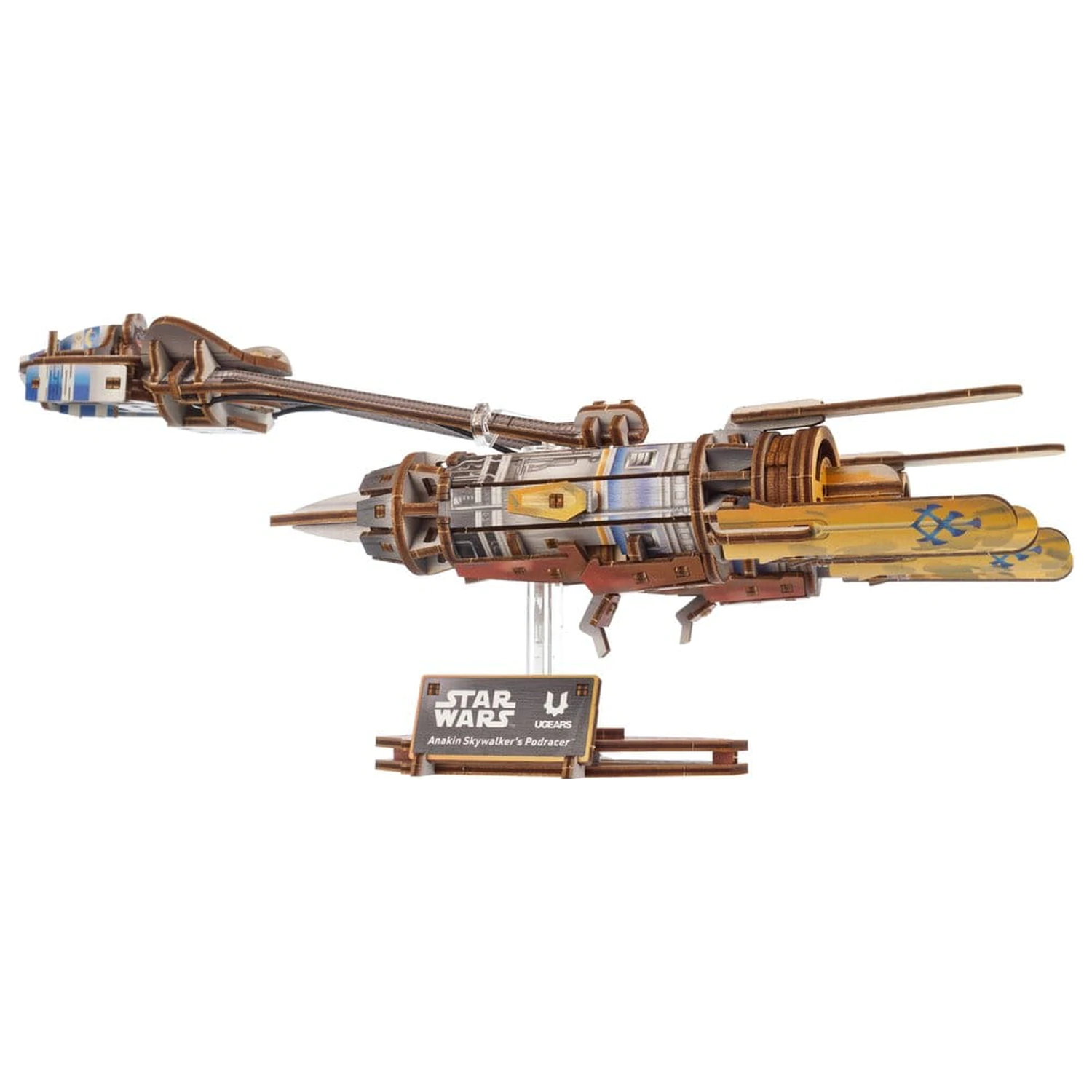 Star Wars 3D Dřevěné Puzzle Anakin Skywalker's Podracer fotografii produktu