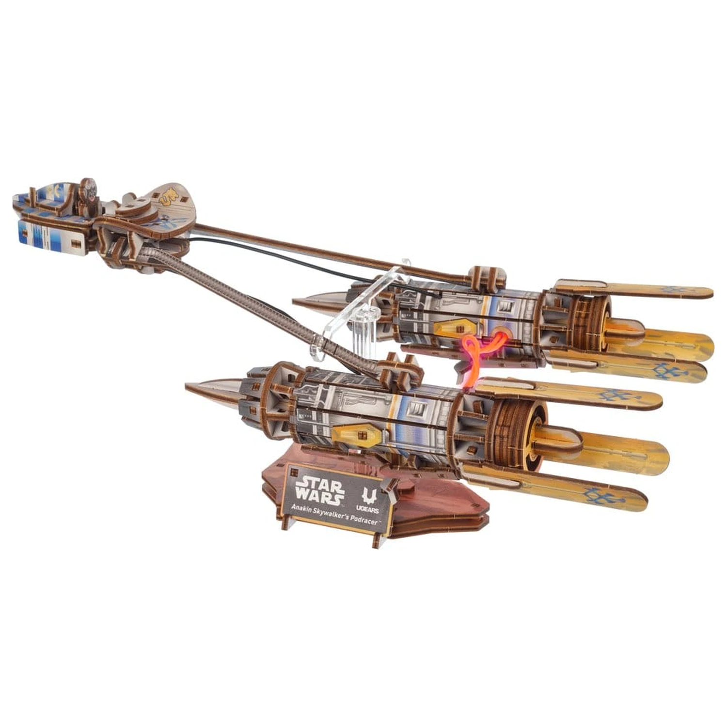 Star Wars 3D Dřevěné Puzzle Anakin Skywalker's Podracer fotografii produktu