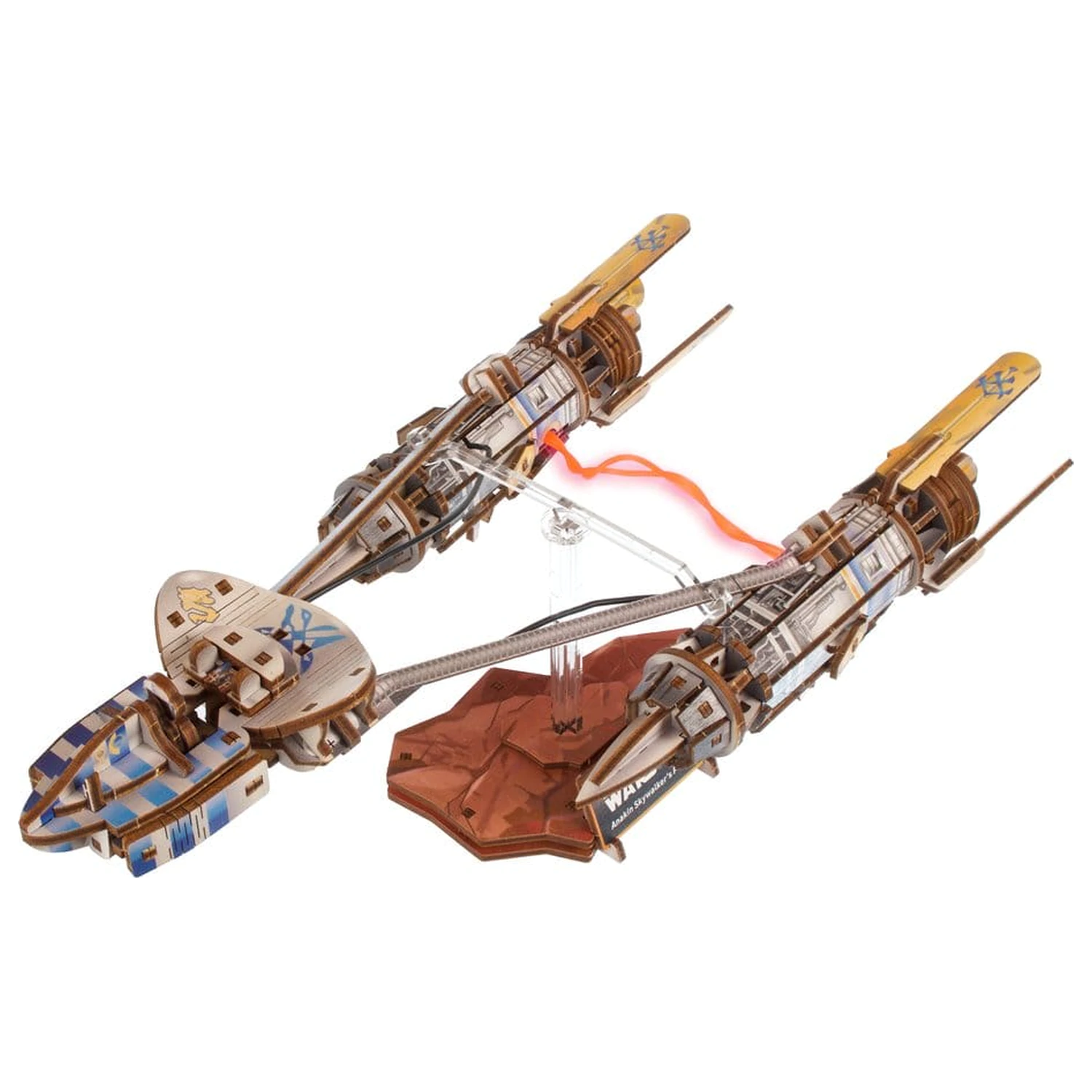 Star Wars 3D Dřevěné Puzzle Anakin Skywalker's Podracer fotografii produktu