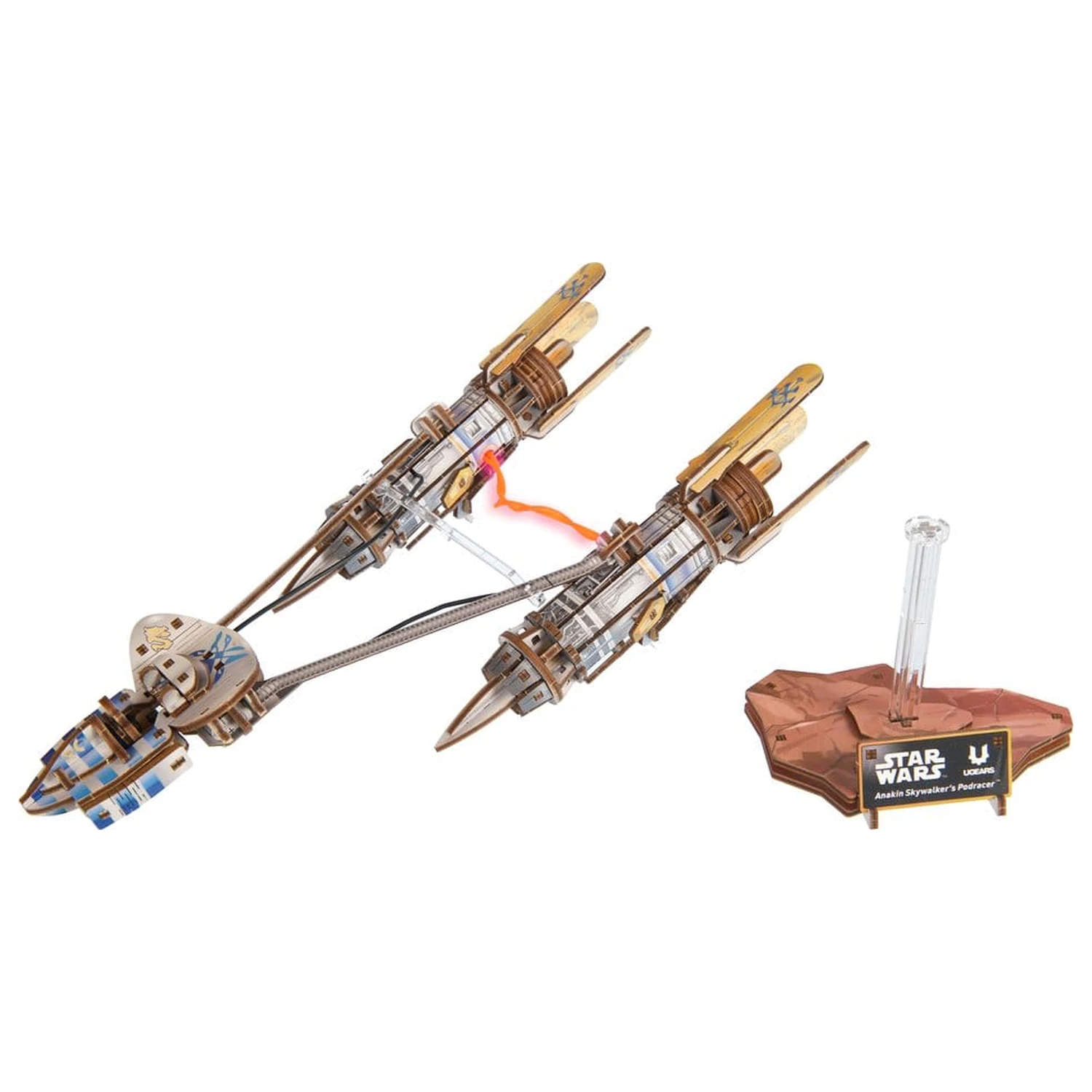 Star Wars 3D Dřevěné Puzzle Anakin Skywalker's Podracer fotografii produktu