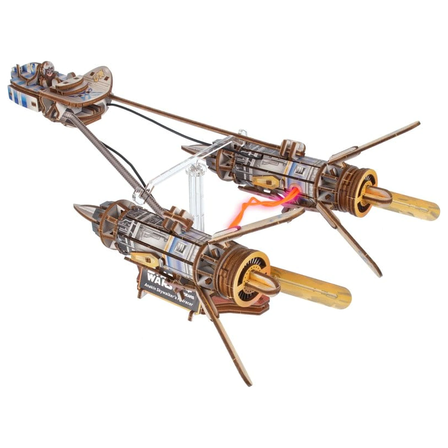 Star Wars 3D Dřevěné Puzzle Anakin Skywalker's Podracer fotografii produktu