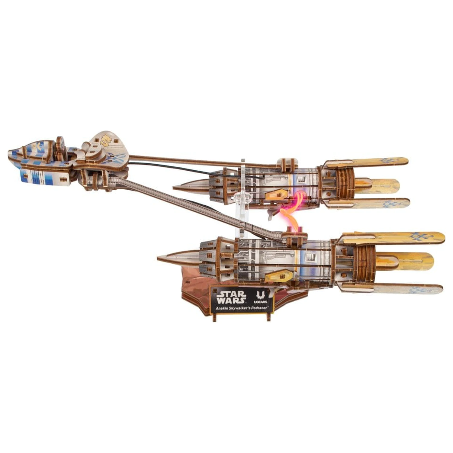 Star Wars 3D Dřevěné Puzzle Anakin Skywalker's Podracer fotografii produktu