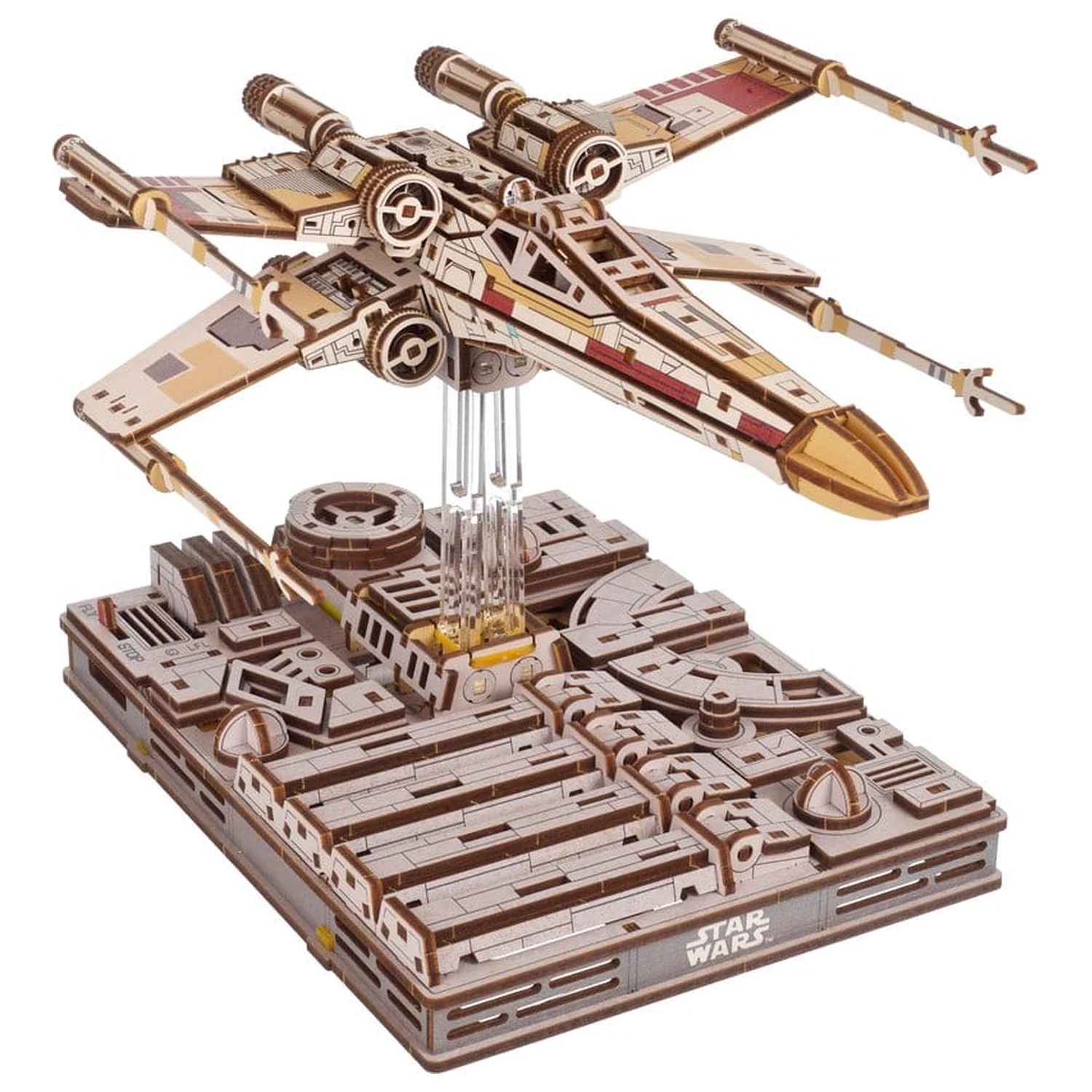 Star Wars 3D Dřevěné Puzzle Luke Skywalker's X-Wing Starfighter fotografii produktu