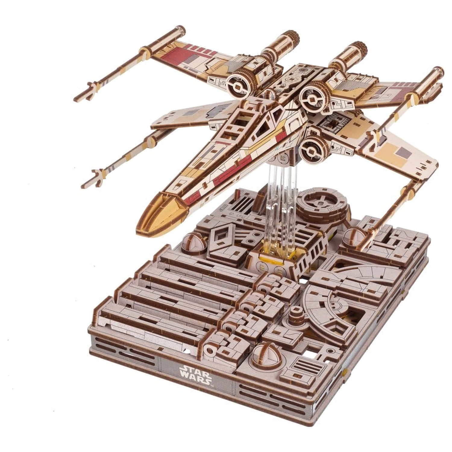 Star Wars 3D Dřevěné Puzzle Luke Skywalker's X-Wing Starfighter fotografii produktu