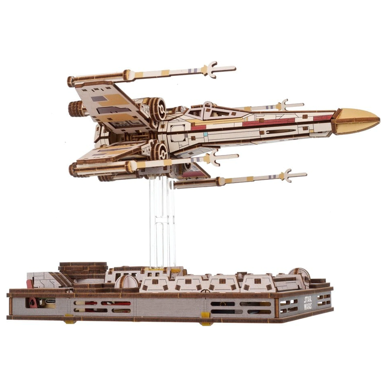 Star Wars 3D Dřevěné Puzzle Luke Skywalker's X-Wing Starfighter fotografii produktu