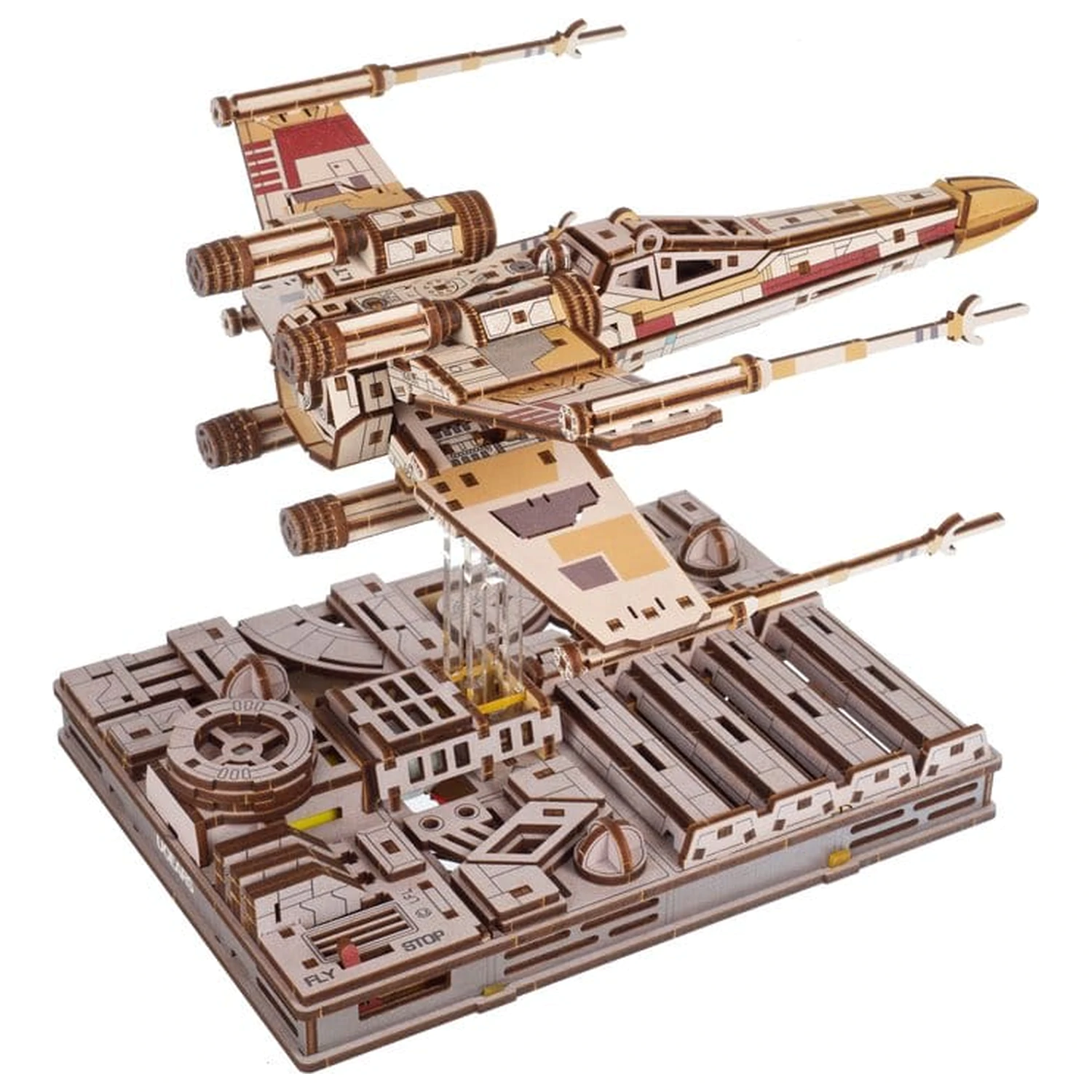 Star Wars 3D Dřevěné Puzzle Luke Skywalker's X-Wing Starfighter fotografii produktu