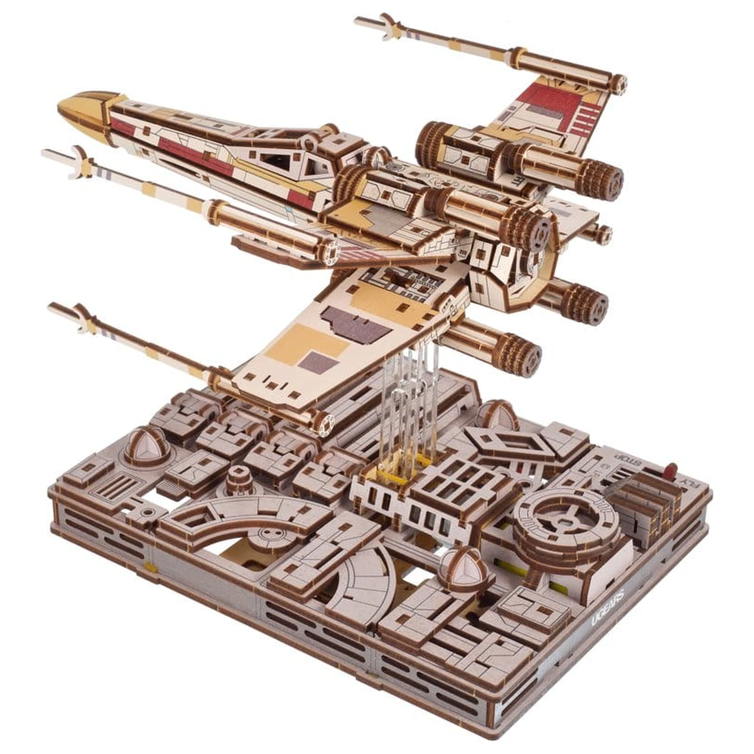 Star Wars 3D Dřevěné Puzzle Luke Skywalker's X-Wing Starfighter fotografii produktu