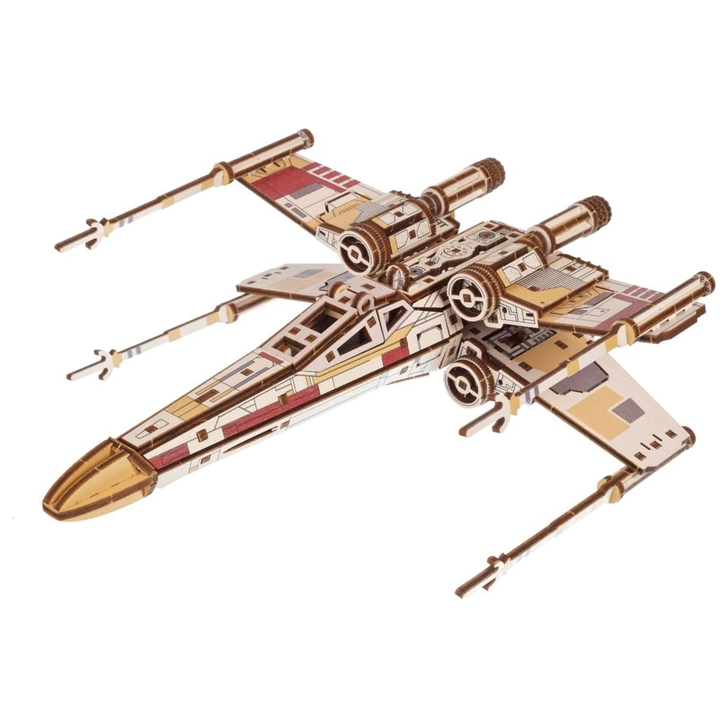 Star Wars 3D Dřevěné Puzzle Luke Skywalker's X-Wing Starfighter fotografii produktu