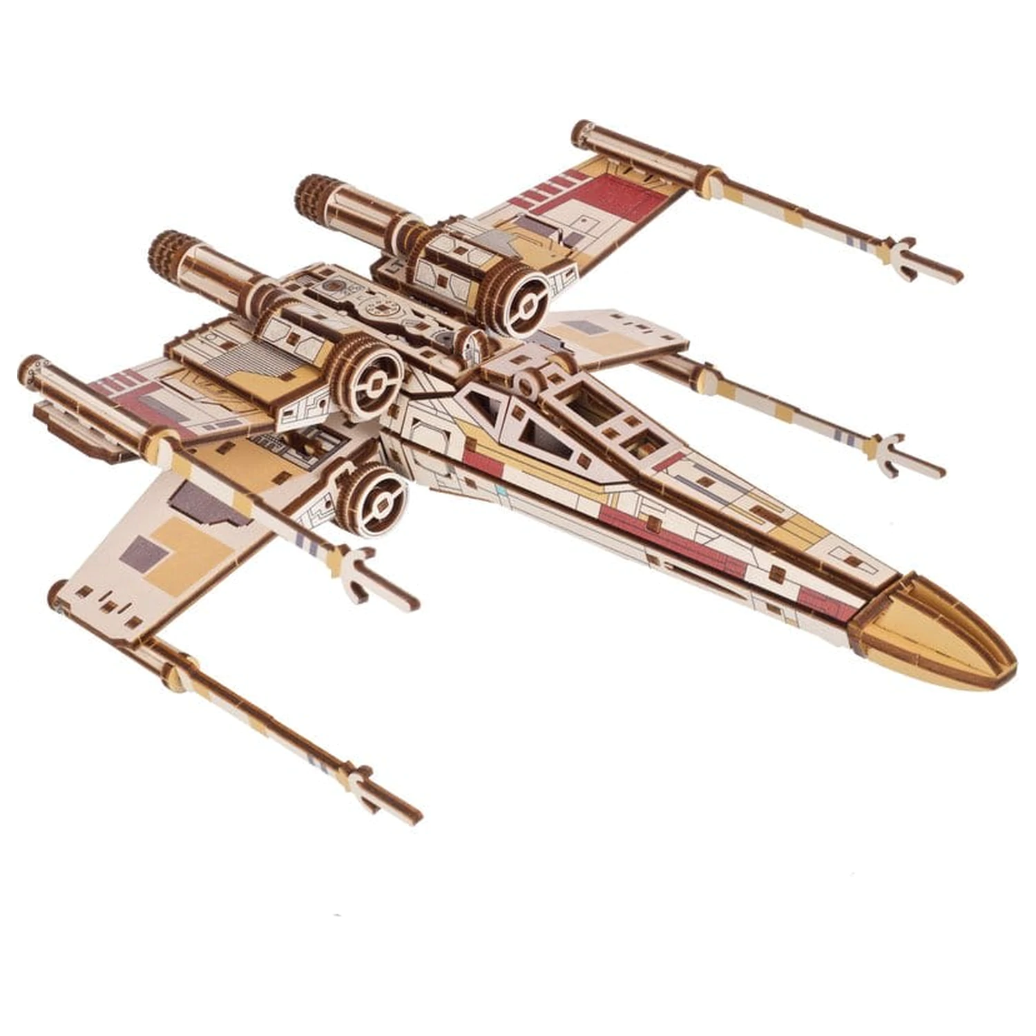 Star Wars 3D Dřevěné Puzzle Luke Skywalker's X-Wing Starfighter fotografii produktu