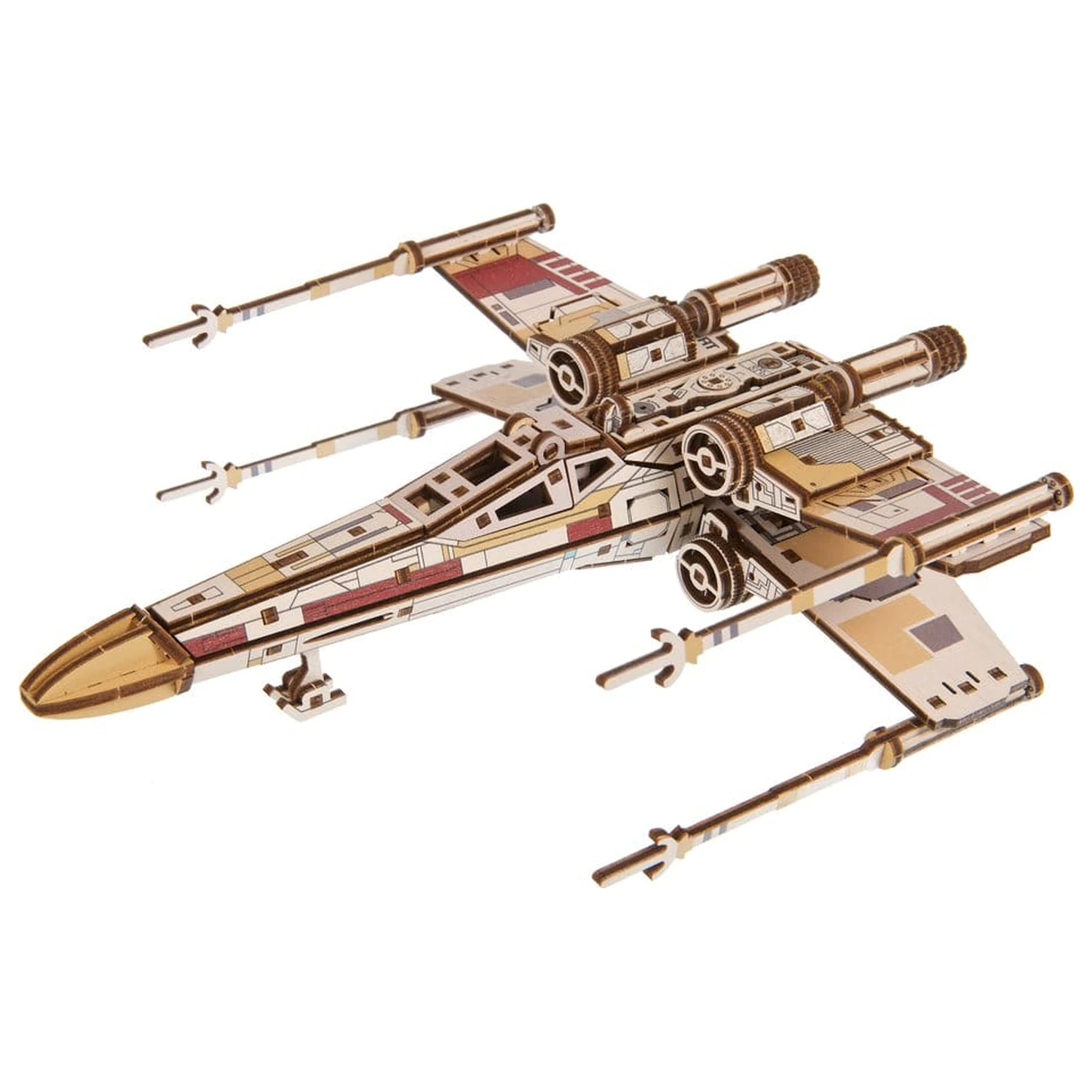 Star Wars 3D Dřevěné Puzzle Luke Skywalker's X-Wing Starfighter fotografii produktu