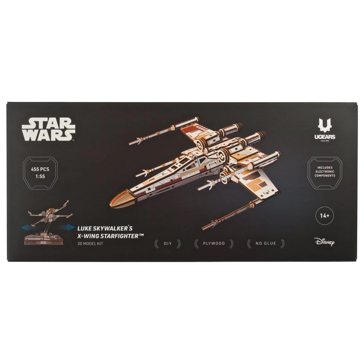 Star Wars 3D Dřevěné Puzzle Luke Skywalker's X-Wing Starfighter fotografii produktu