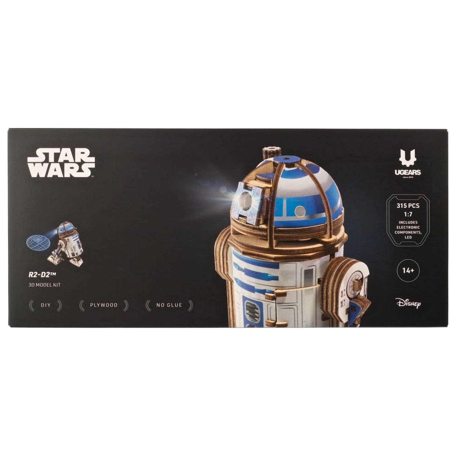 Star Wars 3D Dřevěné Puzzle R2-D2 fotografii produktu