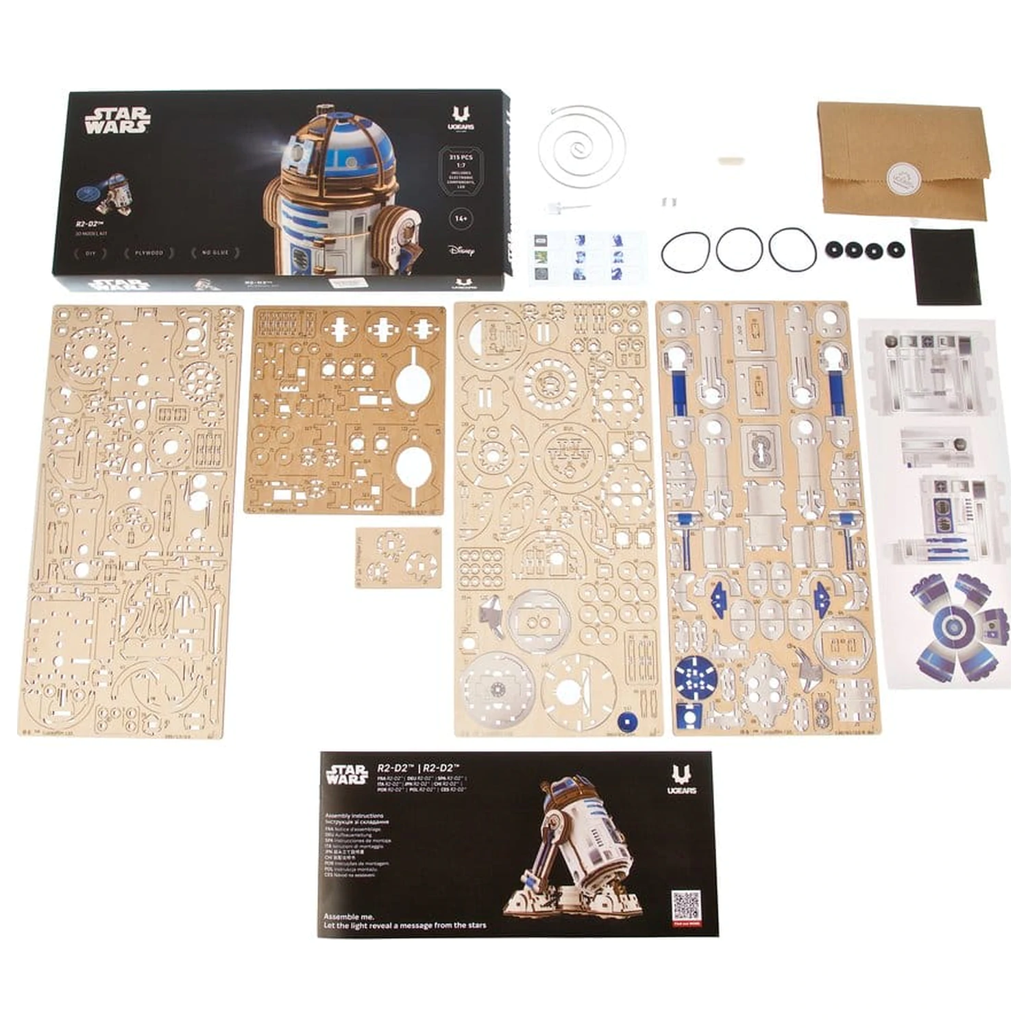 Star Wars 3D Dřevěné Puzzle R2-D2 fotografii produktu