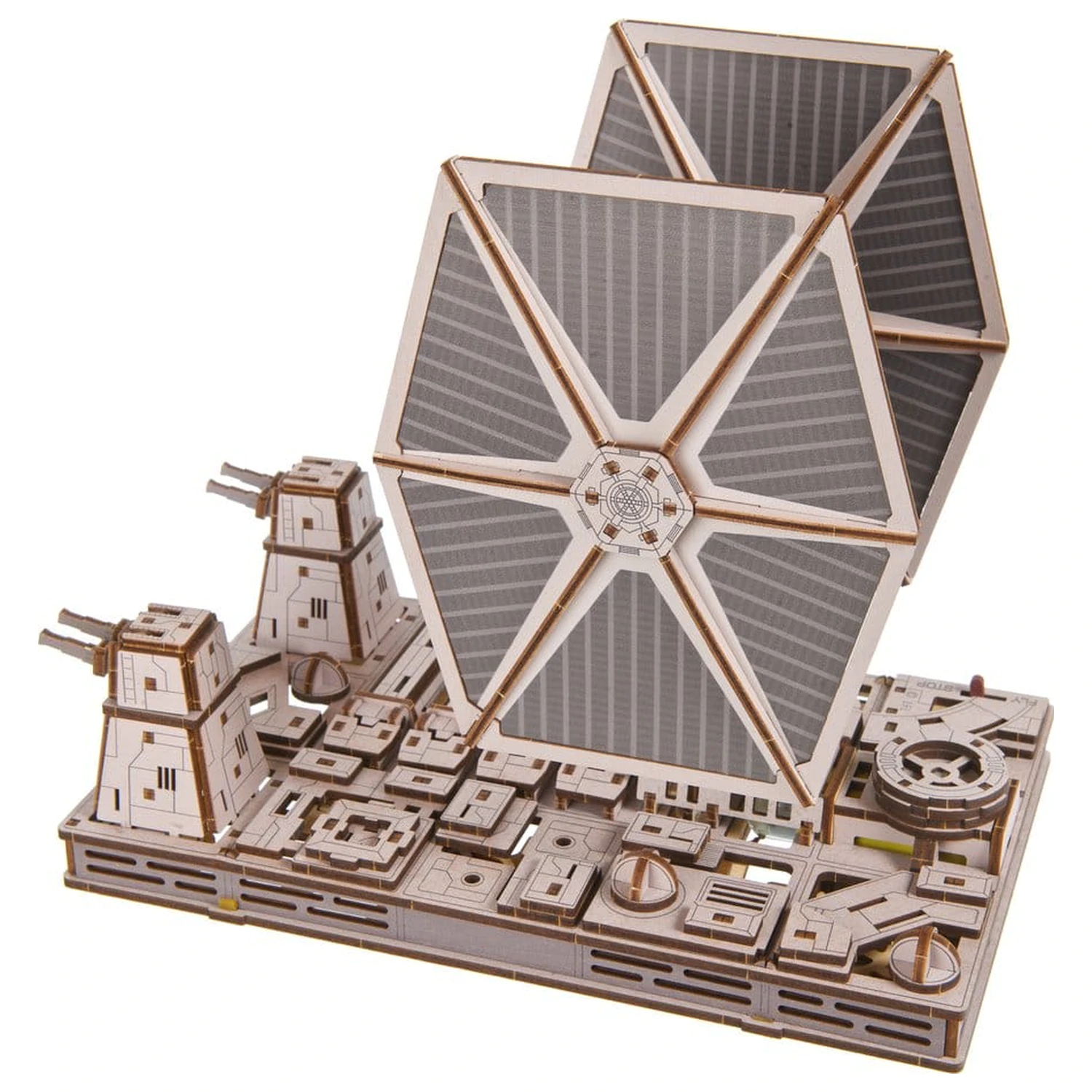 Star Wars 3D Dřevěné Puzzle TIE Fighter fotografii produktu