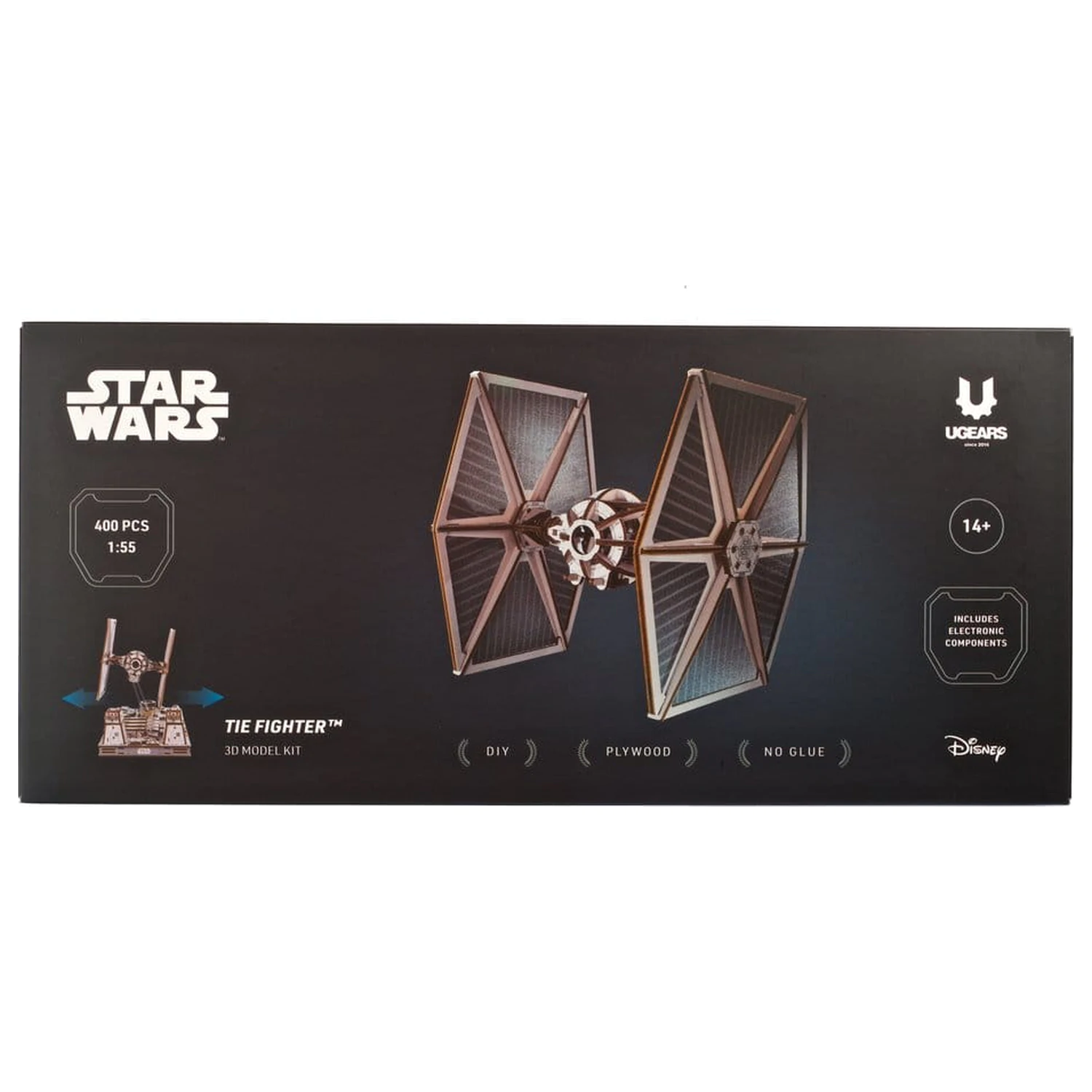 Star Wars 3D Dřevěné Puzzle TIE Fighter fotografii produktu