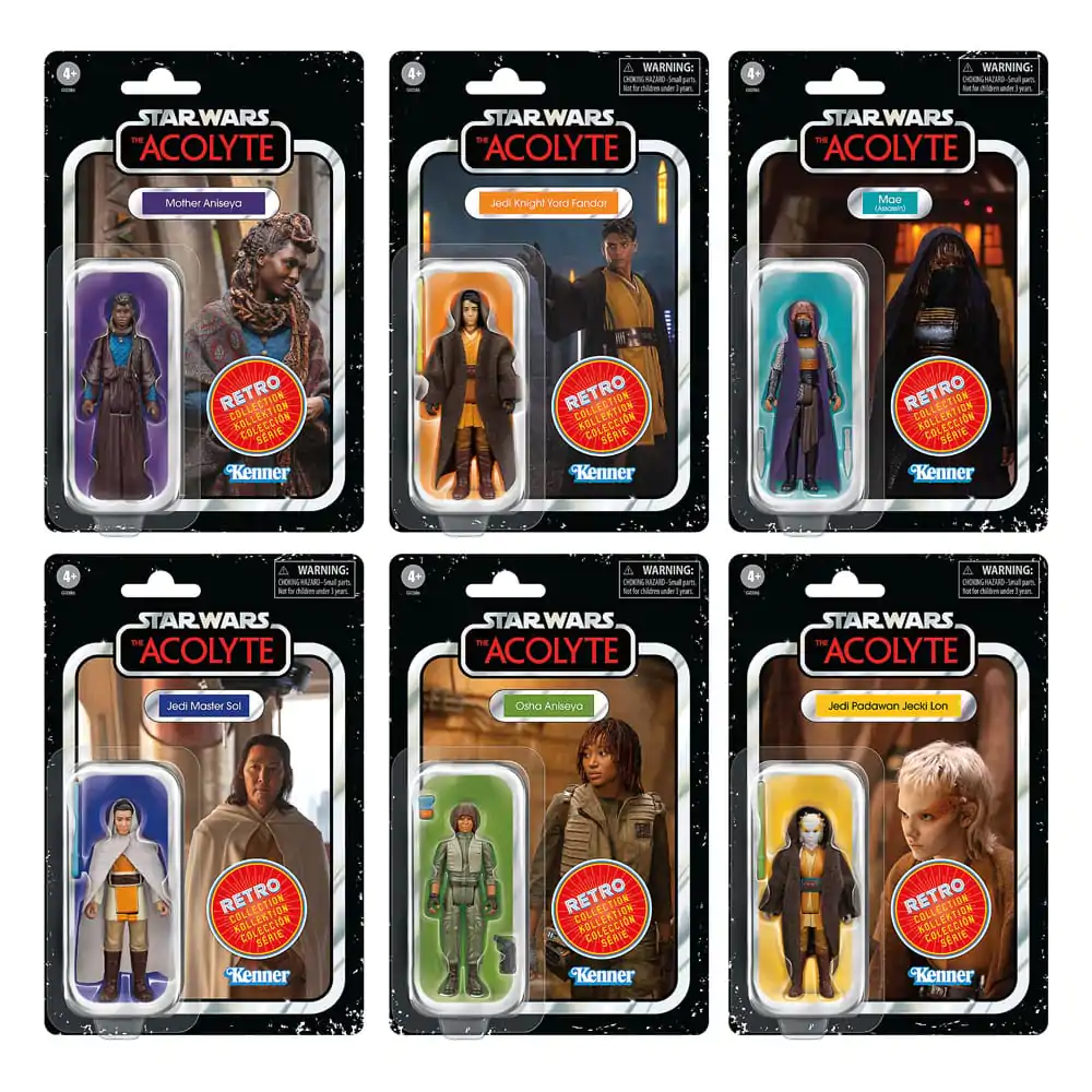 Star Wars: Acolyte Retro Collection Akční figurka balení 6 kusů 10 cm fotografii produktu