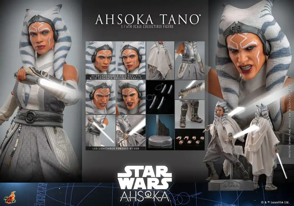 Star Wars: Ahsoka akční figurka 1/6 Ahsoka Tano 28 cm fotografii produktu
