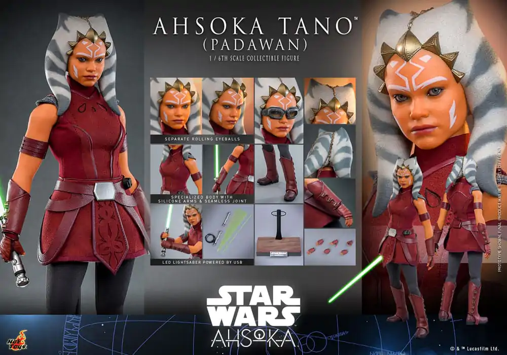 Star Wars: Ahsoka akční figurka 1/6 Ahsoka Tano (Padawan) 27 cm fotografii produktu