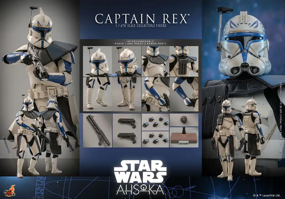 Star Wars: Ahsoka akční figurka 1/6 Captain Rex 30 cm fotografii produktu