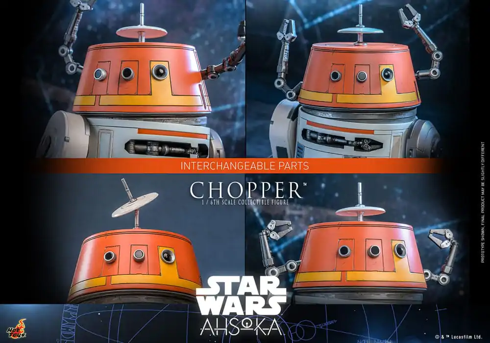 Star Wars: Ahsoka akční figurka 1/6 Chopper 18 cm fotografii produktu