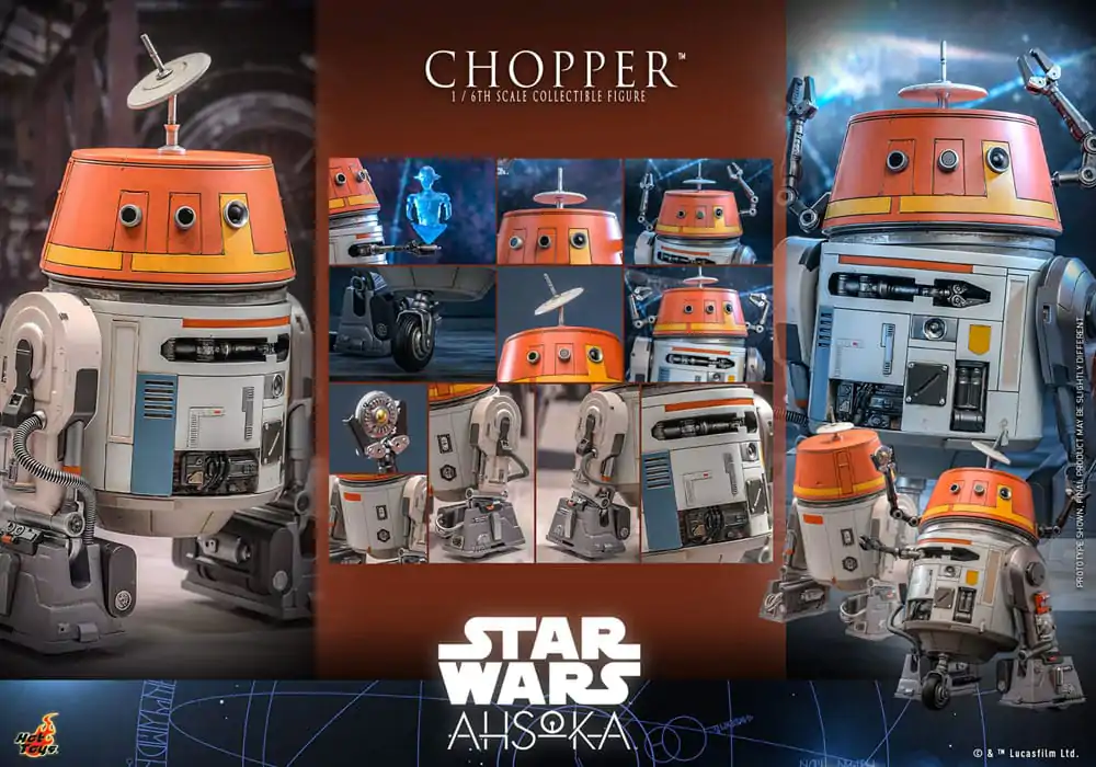 Star Wars: Ahsoka akční figurka 1/6 Chopper 18 cm fotografii produktu