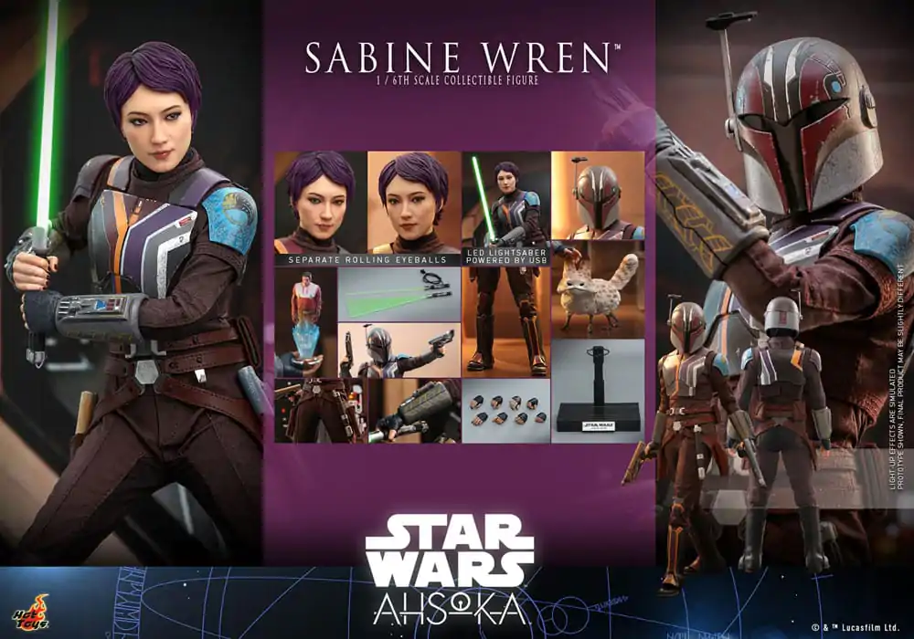 Star Wars: Ahsoka akční figurka 1/6 Sabine Wren 28 cm fotografii produktu