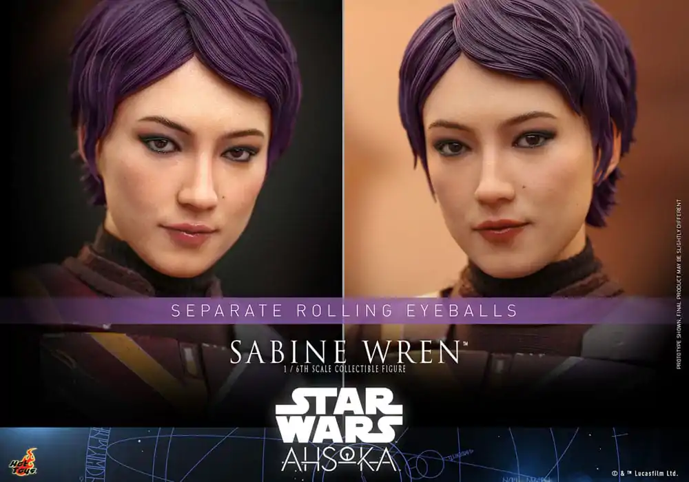 Star Wars: Ahsoka akční figurka 1/6 Sabine Wren 28 cm fotografii produktu