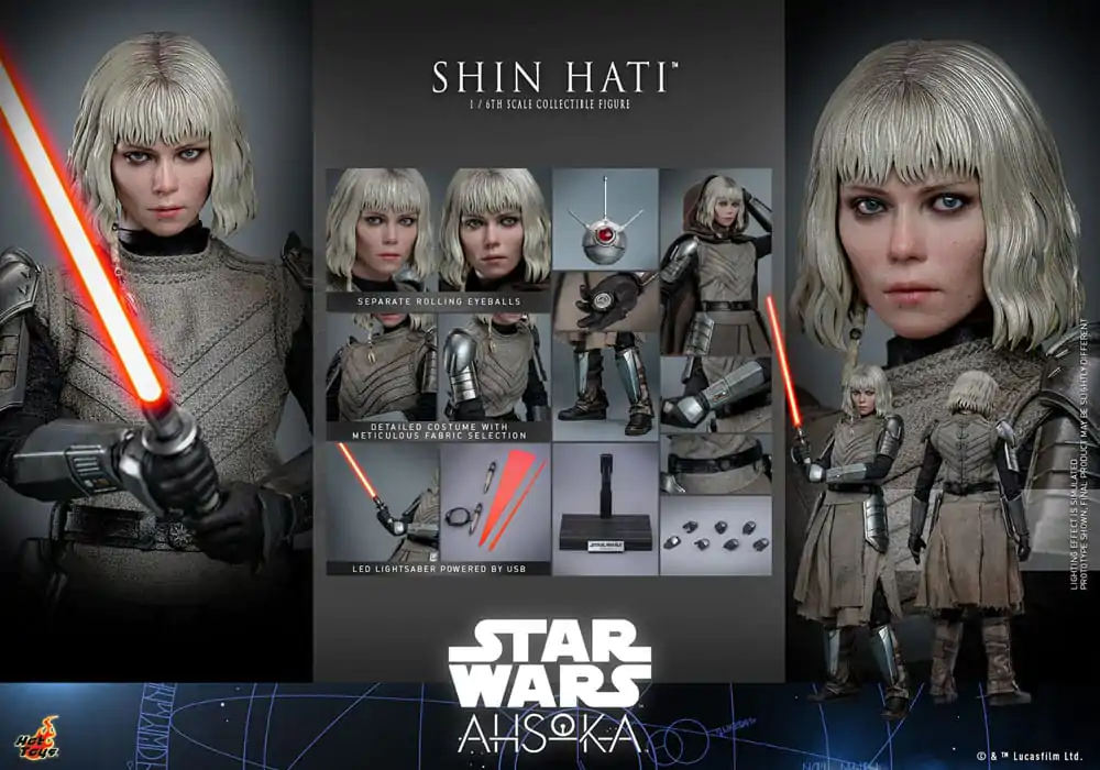 Star Wars: Ahsoka Action Figure 1/6 Shin Hati 28 cm Akční figurka fotografii produktu