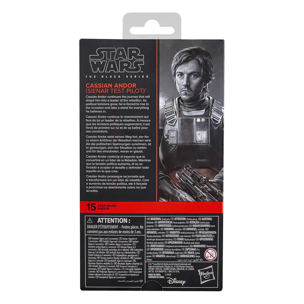 Star Wars Andor Cassian Sienar Test Pilot figurka 15 cm fotografii produktu