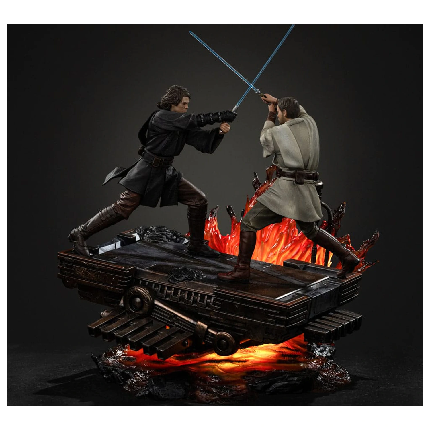 Star Wars Art Scale Socha 1/10 Anakin vs. Obi Wan 34 cm fotografii produktu