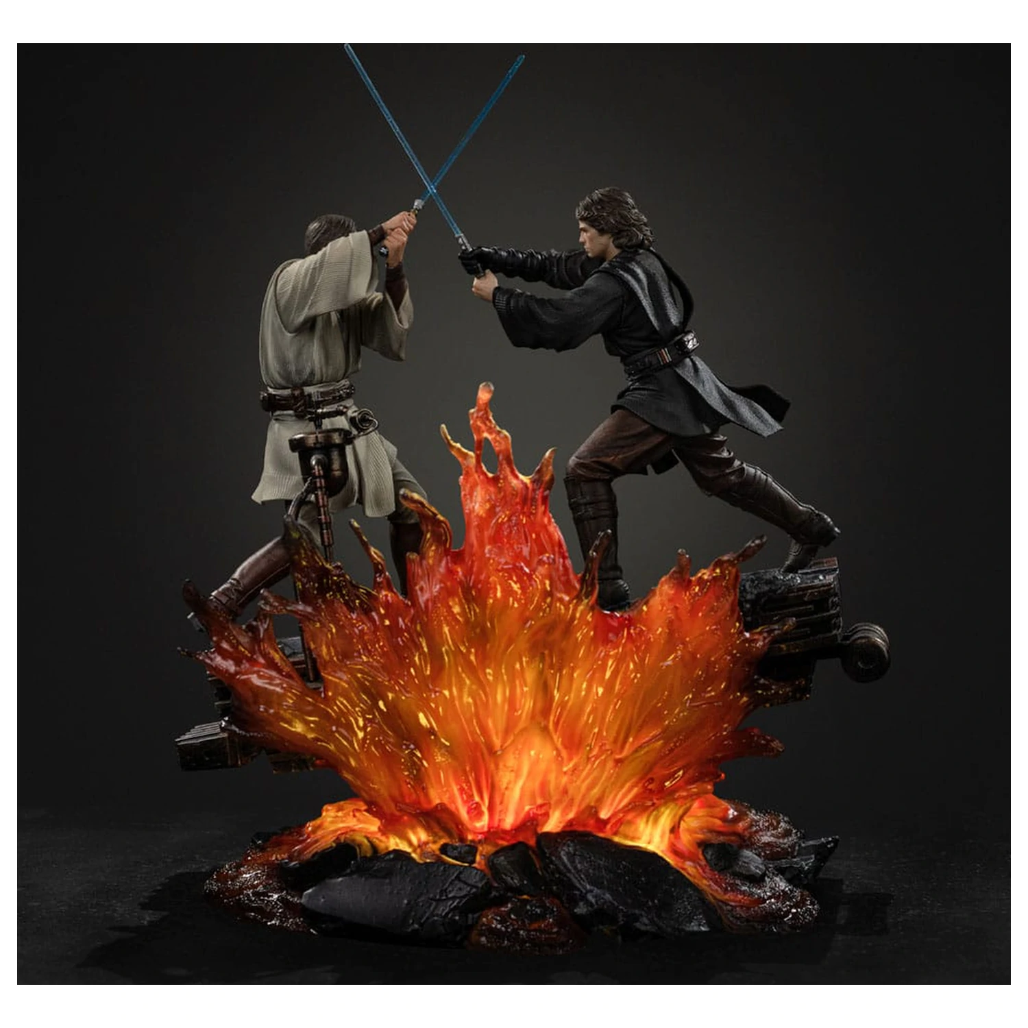 Star Wars Art Scale Socha 1/10 Anakin vs. Obi Wan 34 cm fotografii produktu
