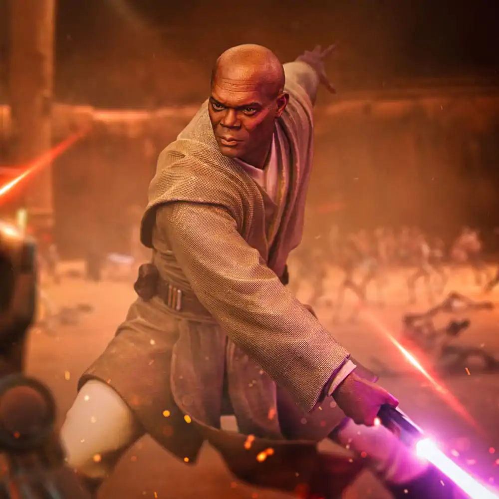 Star Wars Art Scale Statue 1/10 Mace Windu 18 cm soška fotografii produktu