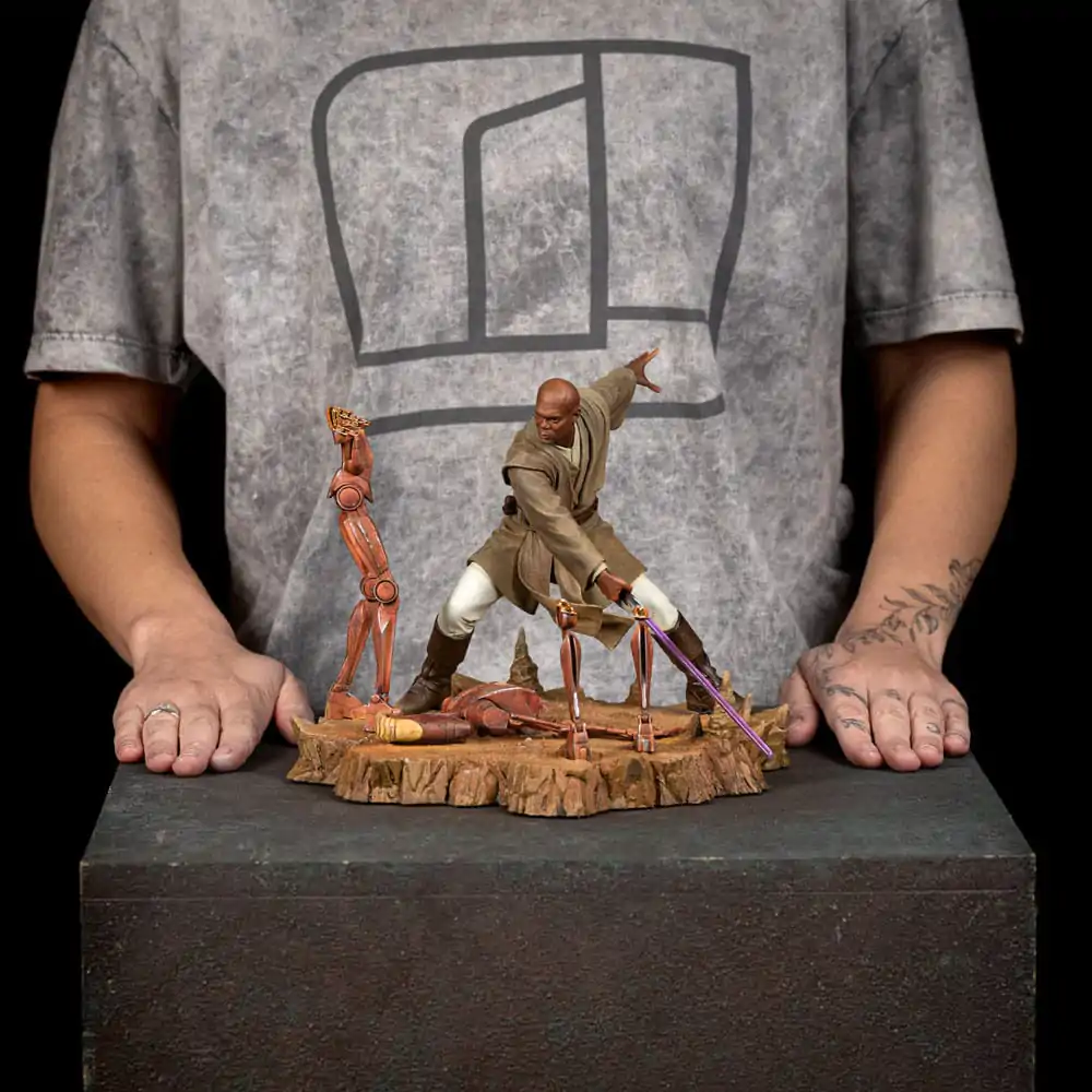 Star Wars Art Scale Statue 1/10 Mace Windu 18 cm soška fotografii produktu