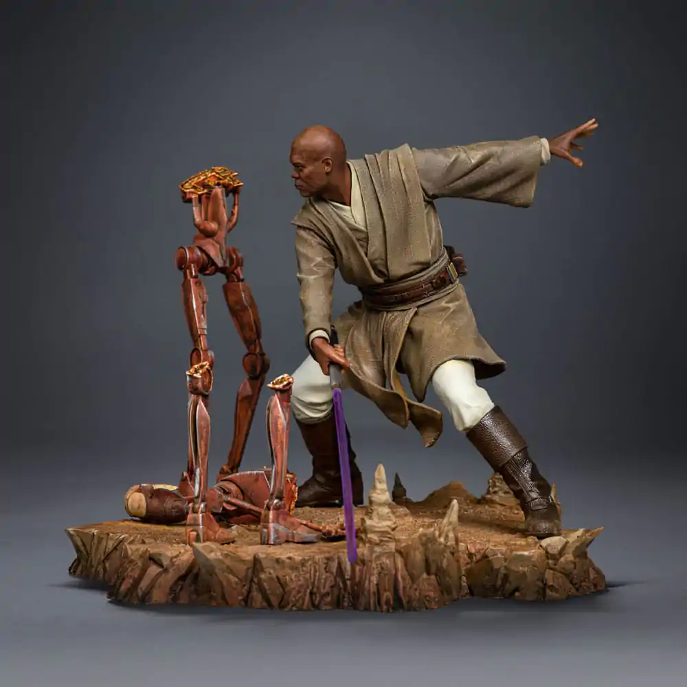 Star Wars Art Scale Statue 1/10 Mace Windu 18 cm soška fotografii produktu