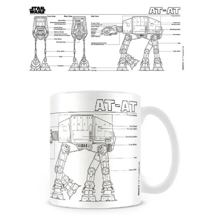 Star Wars AT-AT Sketch hrnek fotografii produktu