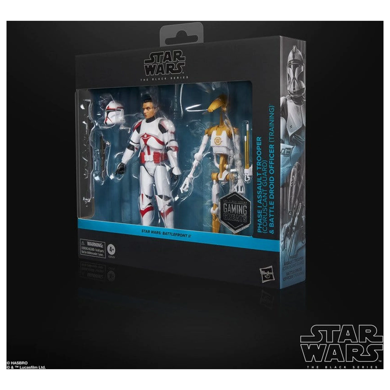 Star Wars: Battlefront II Black Series akční figurky 2-Pack Phase I Assault Trooper & Battle Droid Officer 15 cm fotografii produktu