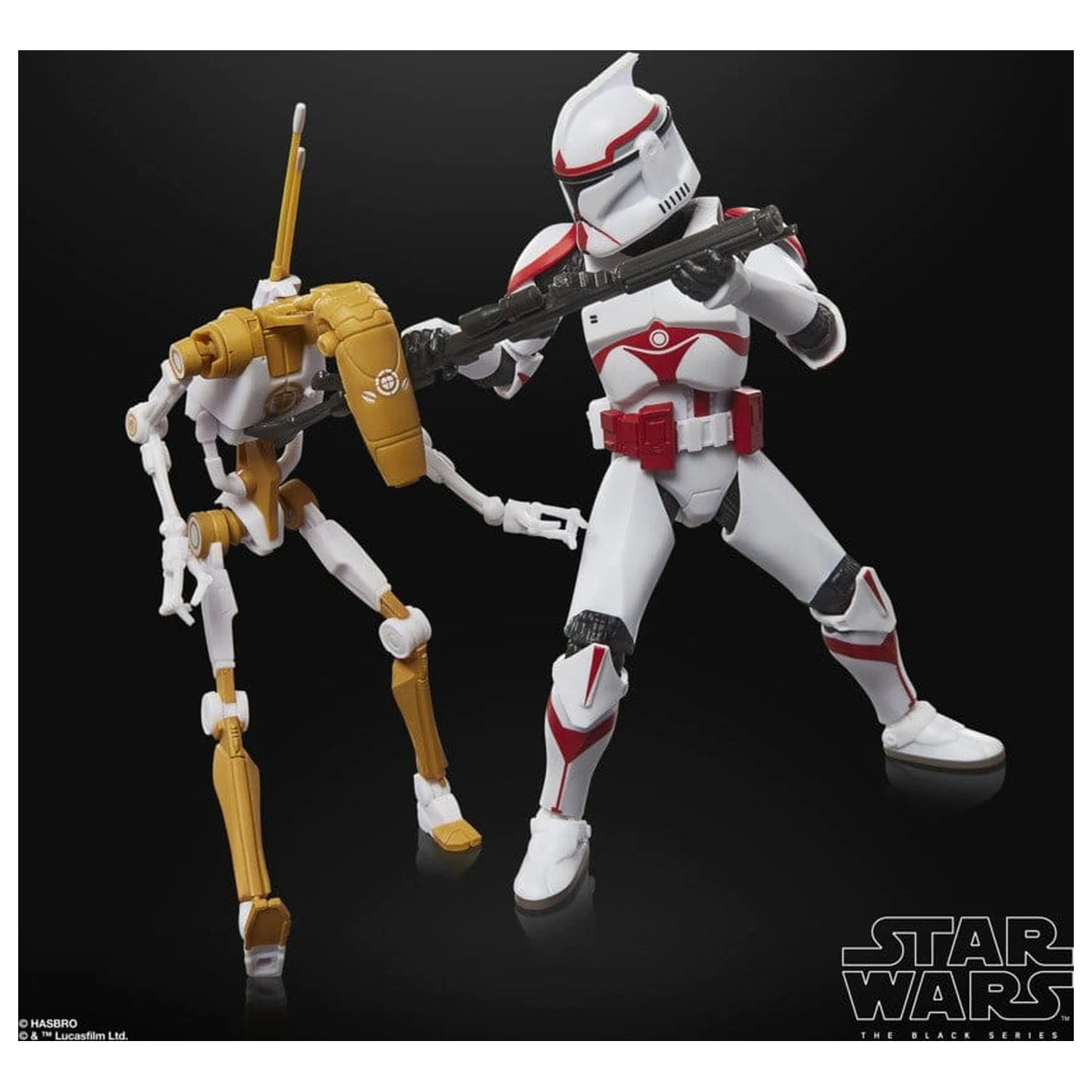Star Wars: Battlefront II Black Series akční figurky 2-Pack Phase I Assault Trooper & Battle Droid Officer 15 cm fotografii produktu
