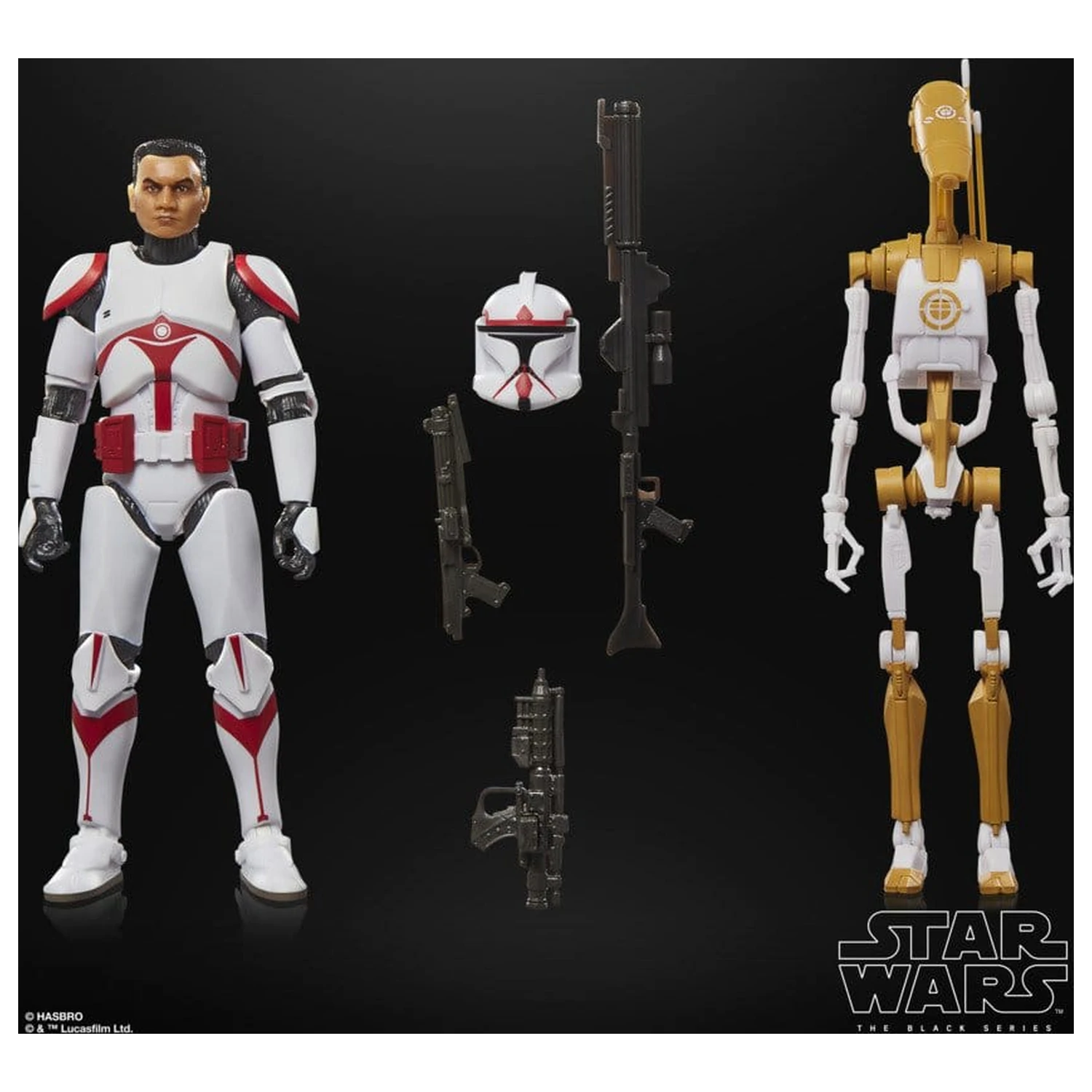 Star Wars: Battlefront II Black Series akční figurky 2-Pack Phase I Assault Trooper & Battle Droid Officer 15 cm fotografii produktu