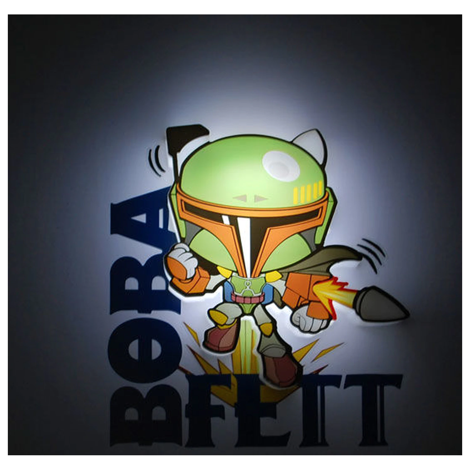 Star Wars Boba Fett 3D Light FX mini lampa fotografii produktu