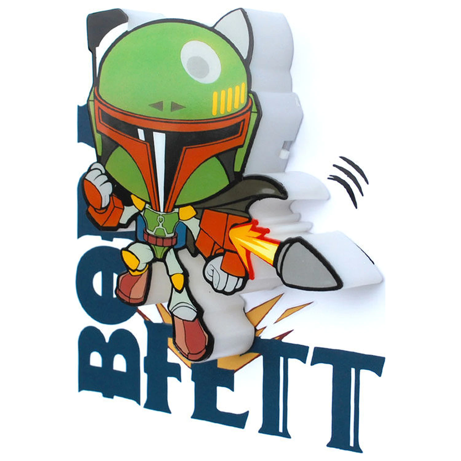 Star Wars Boba Fett 3D Light FX mini lampa fotografii produktu
