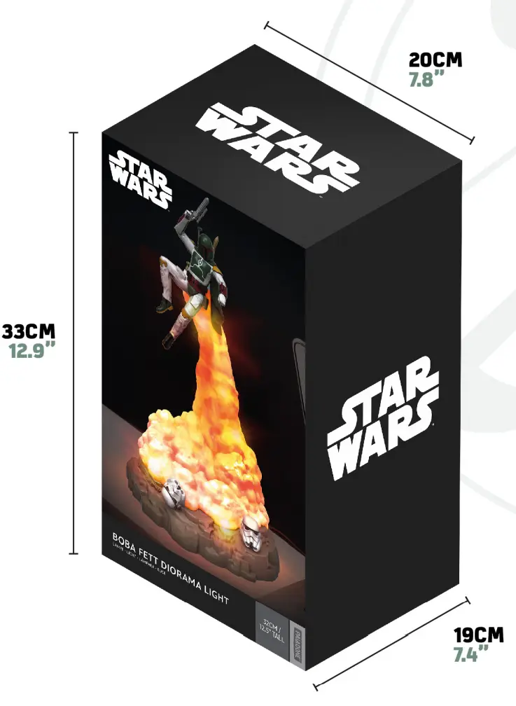 Star Wars: Boba Fett Diorama Světlo 31 cm fotografii produktu